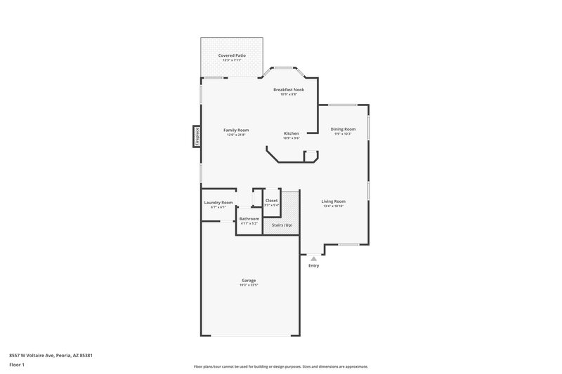 2,350/Mo, 8557 W Voltaire Ave Peoria, AZ 85381 Floor Plan View