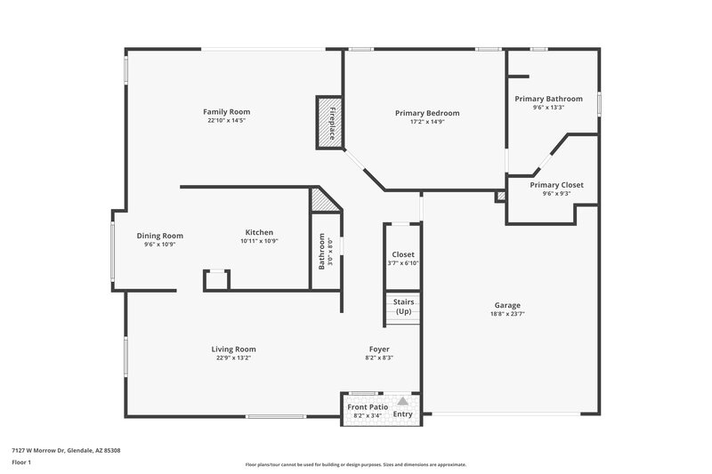 2,460/Mo, 7127 W Morrow Dr Glendale, AZ 85308 Floor Plan View