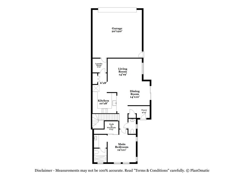 2,435/Mo, 4361 E Selena Drive Phoenix, AZ 85050 Floor Plan View 2
