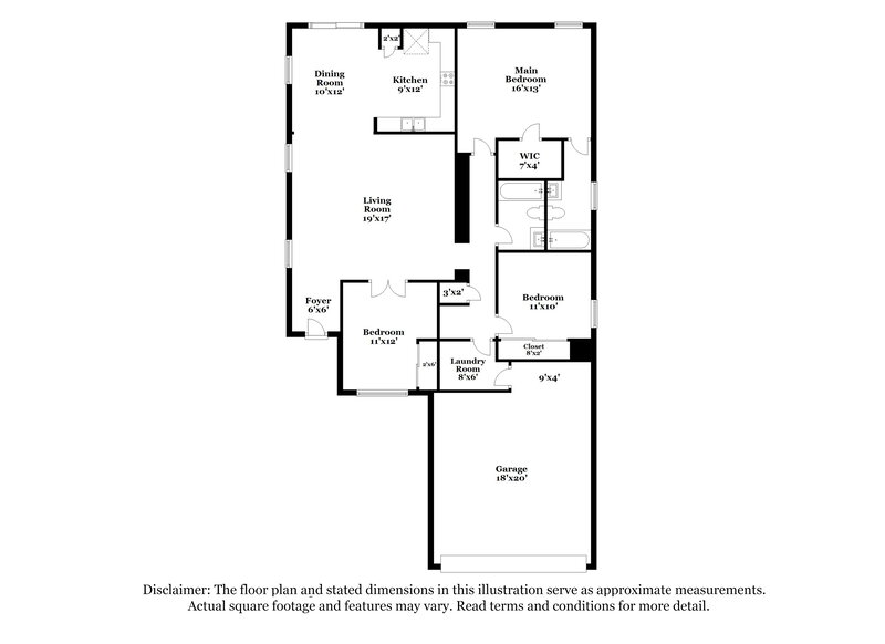 1,885/Mo, 15589 W Port Au Prince Ln Surprise, AZ 85379 Floor Plan View