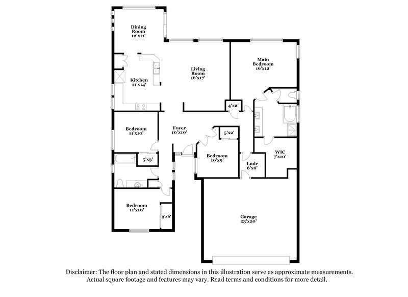 2,505/Mo, 6794 W Quail Ave Glendale, AZ 85308 Floorplan View