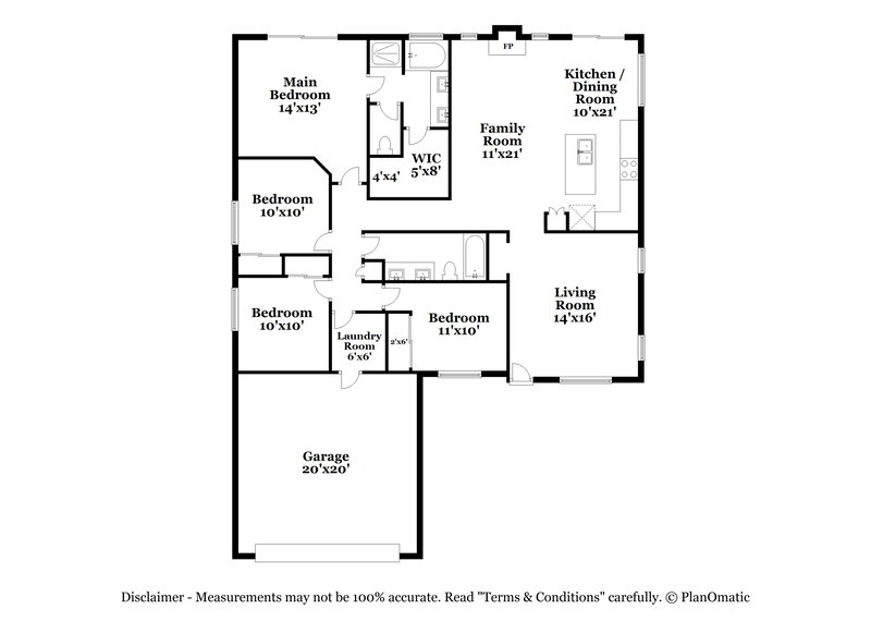 2,610/Mo, 7218 W Tina Ln Glendale, AZ 85310 Floor Plan View