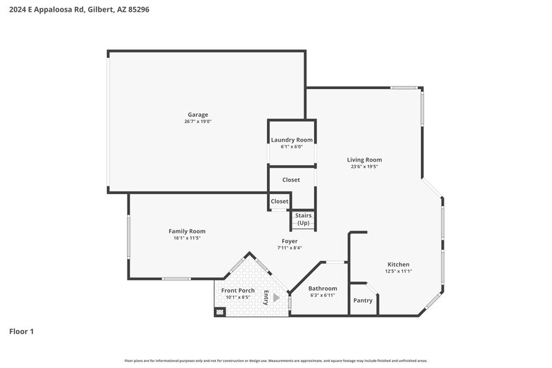 2,390/Mo, 2024 E Appaloosa Rd Gilbert, AZ 85296 Floor Plan View