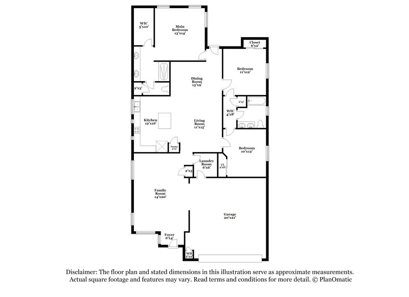 2,605/Mo, 7414 E Onza Ave Mesa, AZ 85212 Floor Plan View