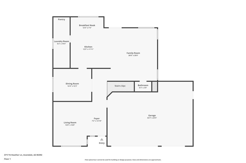 3,155/Mo, 3717 N Heather Ln Avondale, AZ 85392 Floor Plan View