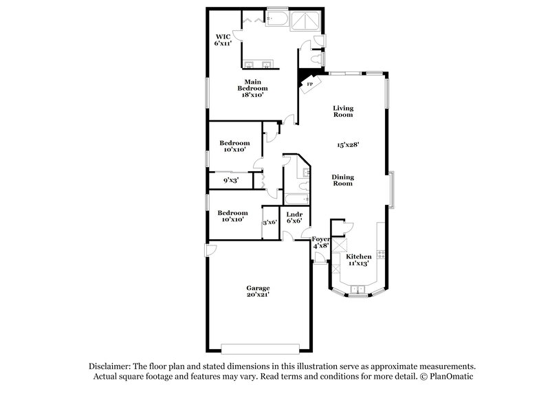 2,335/Mo, 2044 S Avoca Cir Mesa, AZ 85209 Floor Plan View