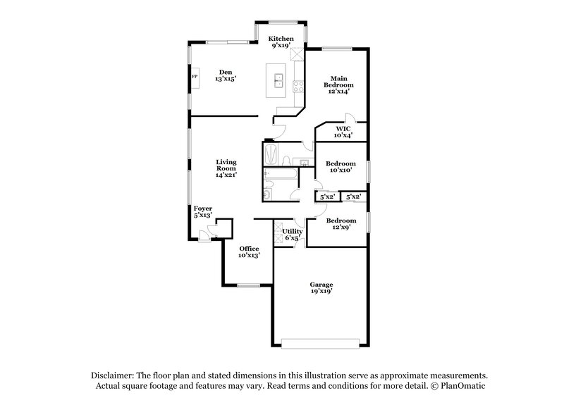 2,240/Mo, 16744 N 152nd Ct Surprise, AZ 85374 Floor Plan View