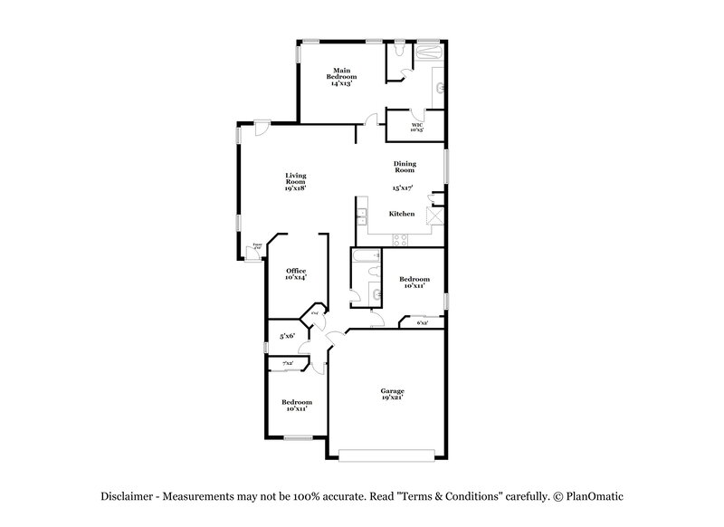 1,775/Mo, 43680 W Bedford Dr Maricopa, AZ 85138 Floor Plan View