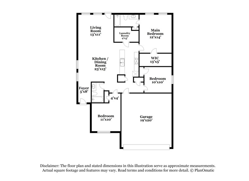 2,155/Mo, 4579 W Foldwing Dr Queen Creek, AZ 85142 Floor Plan View