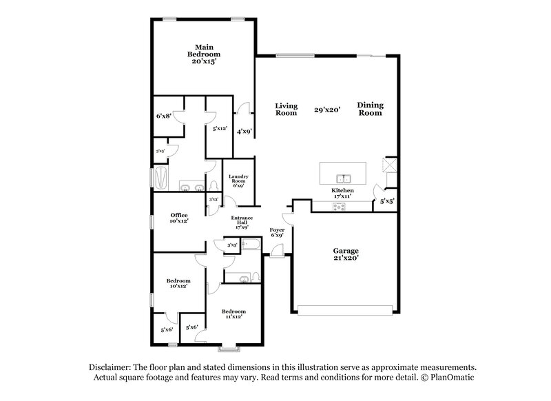 2,130/Mo, 7529 W St Kateri Dr Laveen, AZ 85339 Floor Plan View