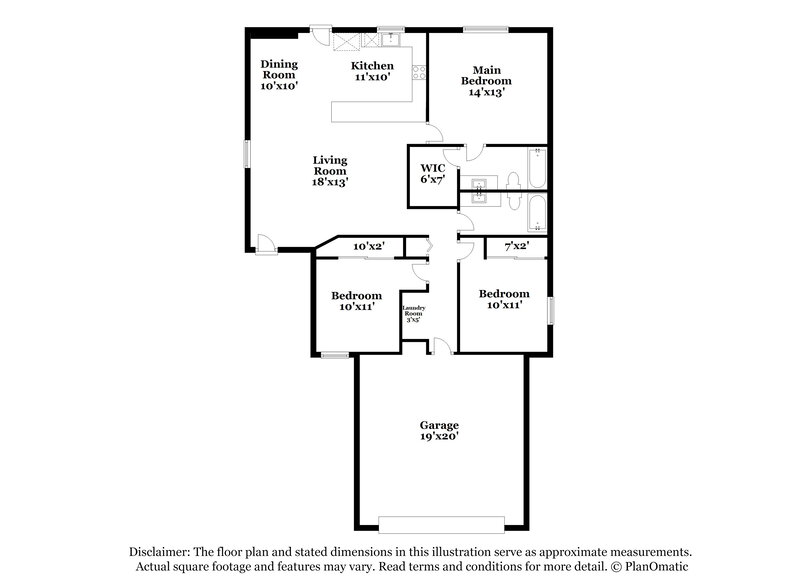 2,065/Mo, 8751 W Loma Ln Peoria, AZ 85345 Floor Plan View