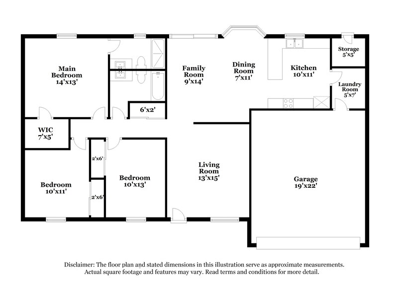 2,305/Mo, 18417 N 55th Dr Glendale, AZ 85308 Floor Plan View