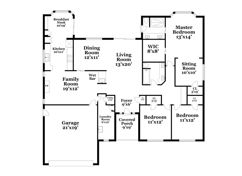 2,835/Mo, 6709 W Topeka Dr Glendale, AZ 85308 floorplan View