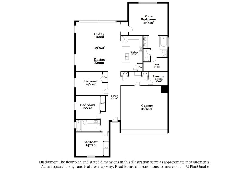 2,585/Mo, 4150 W Ardmore Rd Laveen, AZ 85339 Floor Plan View