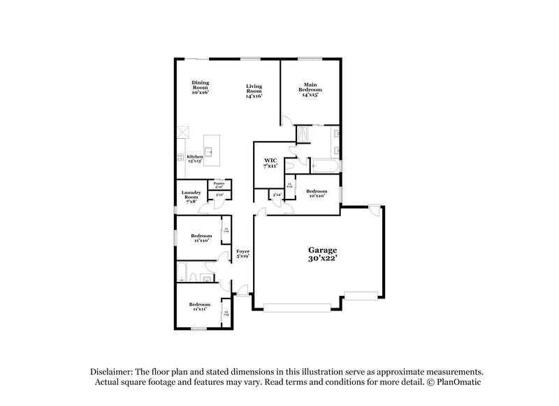 2,590/Mo, 16106 W Desert Hills Dr Surprise, AZ 85379 Floor Plan View