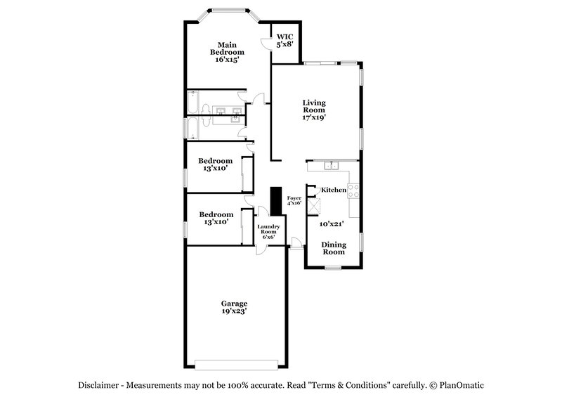 2,220/Mo, 5433 W Maldonado Rd Laveen, AZ 85339 Floor Plan View