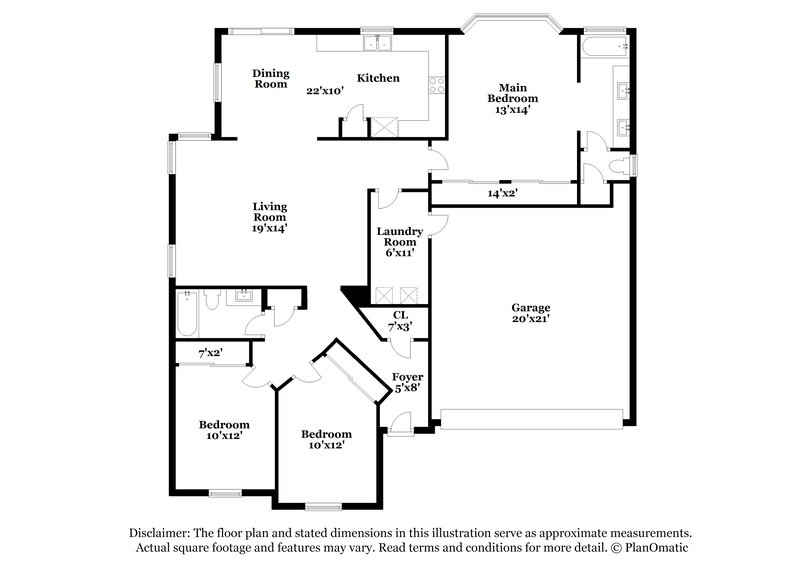 2,205/Mo, 5233 E Ingram St Mesa, AZ 85205 Floorplan View