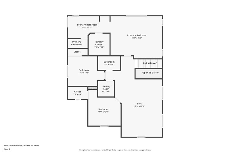 2,575/Mo, 3151 S Southwind Dr Gilbert, AZ 85295 Floor Plan View 2