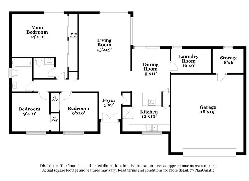 2,125/Mo, 4014 E Apollo Rd Phoenix, AZ 85042 Floor Plan View