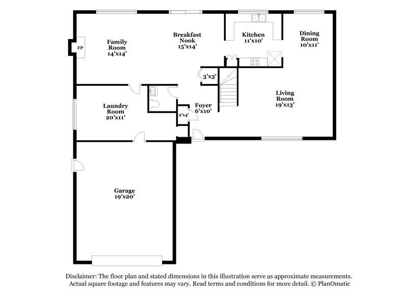 2,725/Mo, 2633 W Monte Ave Mesa, AZ 85202 Floor Plan View