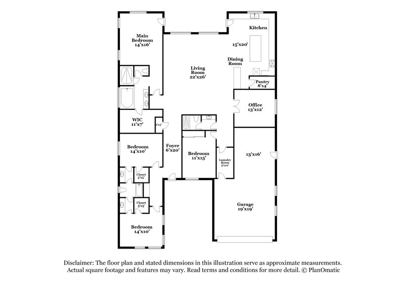 2,755/Mo, 22345 S 227th Way Queen Creek, AZ 85142 Floor Plan View