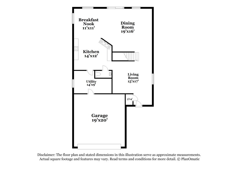2,495/Mo, 2255 E Parkside Ln Phoenix, AZ 85024 Floor Plan View