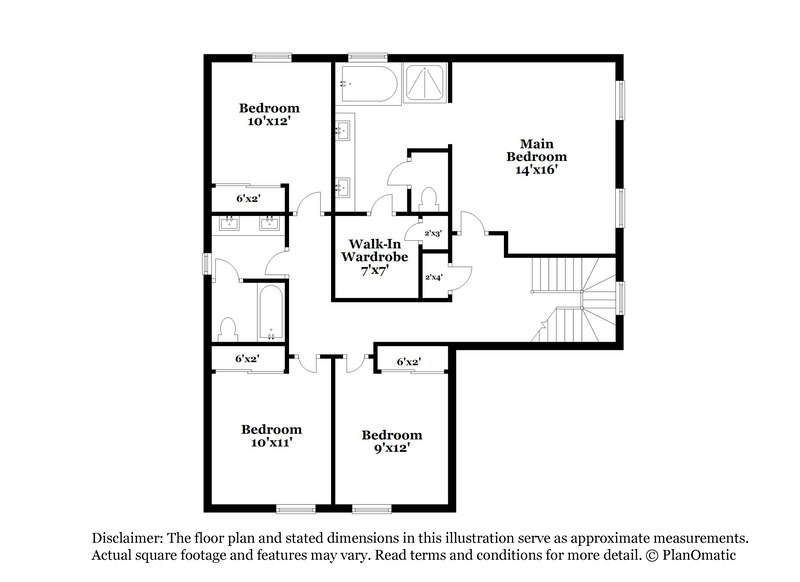 2,960/Mo, 27424 N 54th Ln Phoenix, AZ 85083 Floor Plan View 2