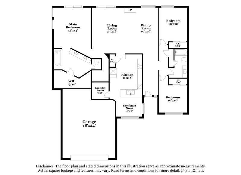 3,020/Mo, 1211 E Winter Dr Phoenix, AZ 85020 Floor Plan View