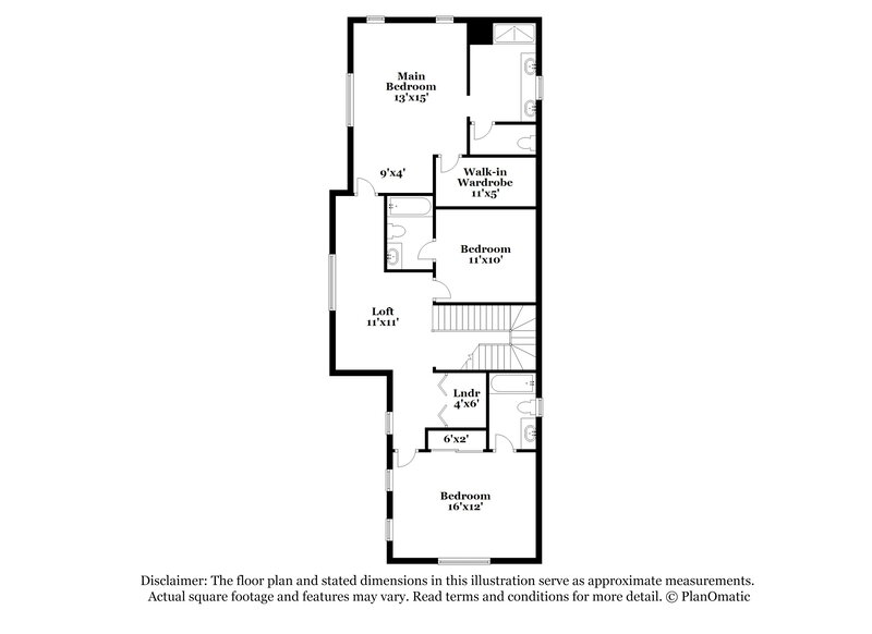 2,520/Mo, 3218 W Glendale Ave Unit 4 Phoenix, AZ 85051 Floor Plan View 2