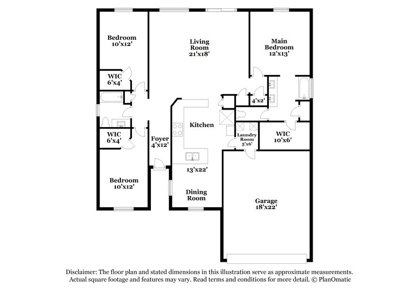 2,130/Mo, 709 E Whyman Ave Avondale, AZ 85323 Floor Plan View