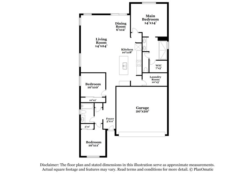 1,865/Mo, 12288 W Desert Sun Ln Peoria, AZ 85383 Floor Plan View