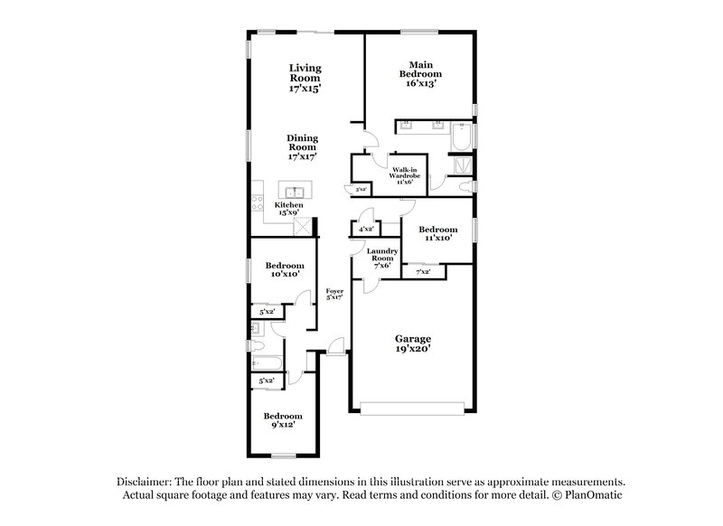 3,140/Mo, 1639 W Hidalgo Ave Phoenix, AZ 85041 Floor Plan View