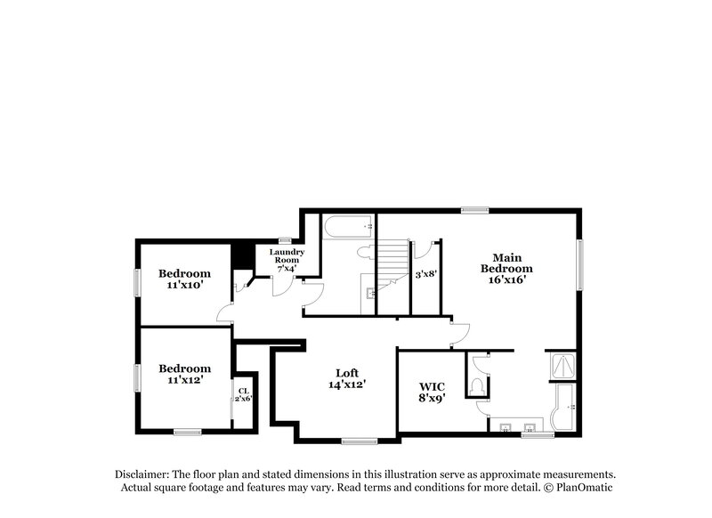 2,250/Mo, 17716 N 114th Ln Surprise, AZ 85378 Floor Plan View 2