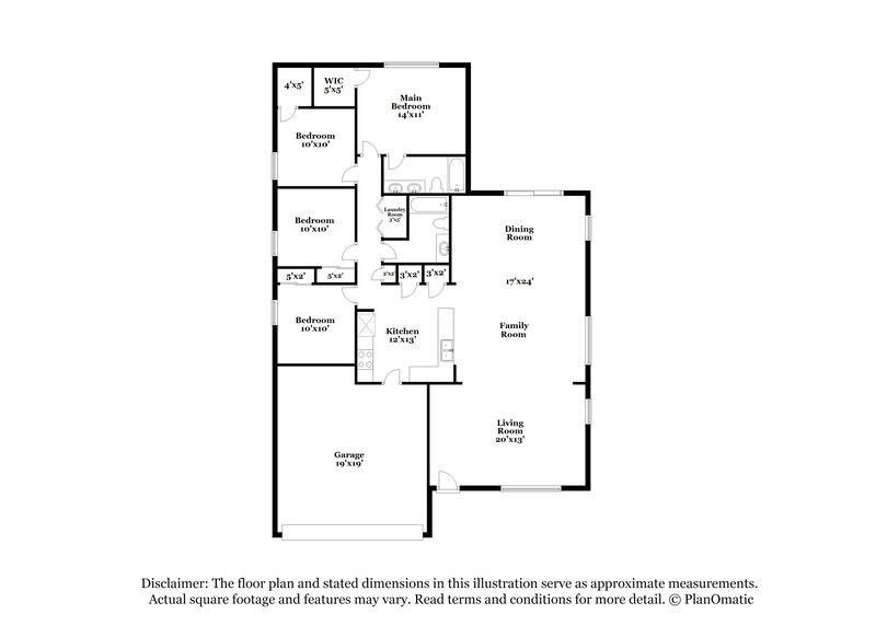 2,110/Mo, 10925 W Vista Ave Glendale, AZ 85307 Floor Plan View