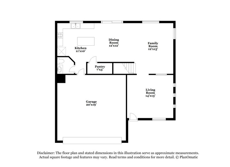 2,120/Mo, 1304 E Dunbar Dr Phoenix, AZ 85042 Floorplan View