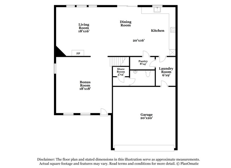 2,480/Mo, 9740 N 180th Ln Waddell, AZ 85355 Floor Plan View