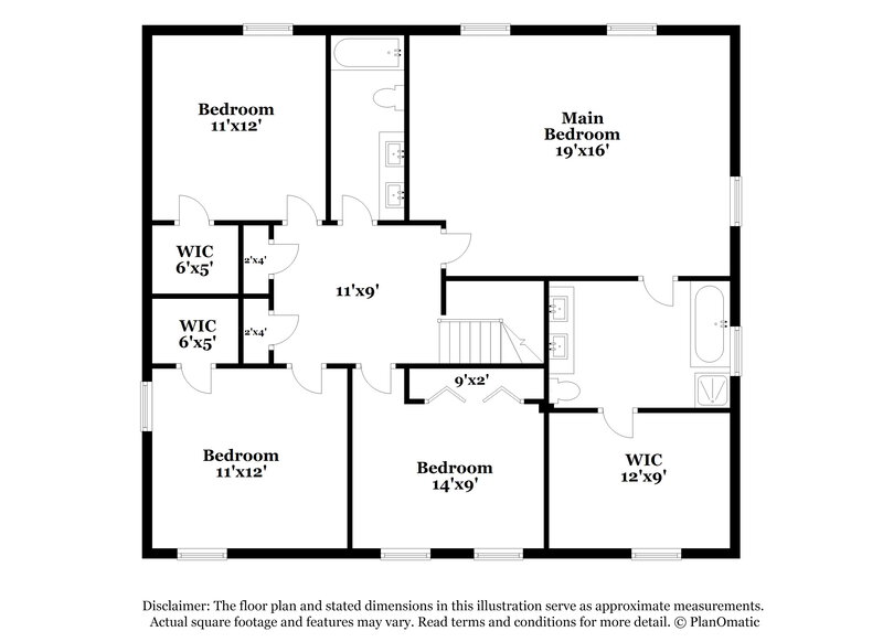 2,480/Mo, 9740 N 180th Ln Waddell, AZ 85355 Floor Plan View 2
