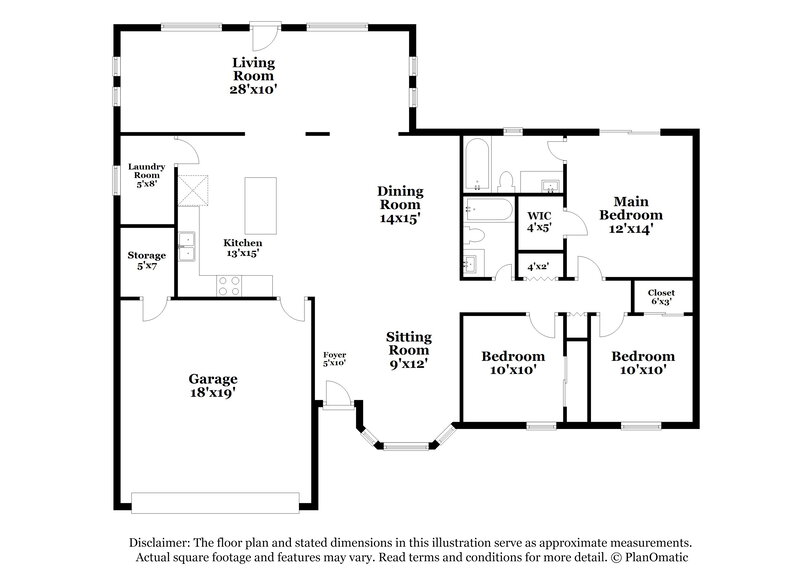 2,390/Mo, 9051 E Princess Dr Mesa, AZ 85207 Floor Plan View