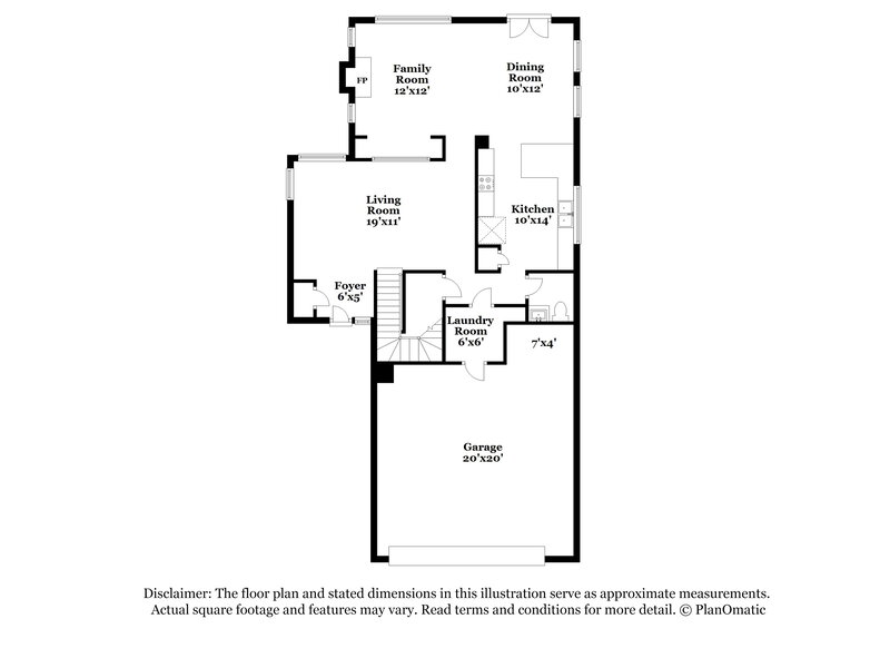 2,550/Mo, 3219 E Sierra St Phoenix, AZ 85028 Floorplan View
