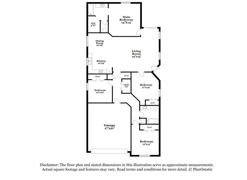 1,775/Mo, 4094 E Azurite Rd San Tan Valley, AZ 85143 Floor Plan View