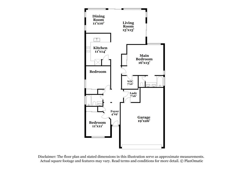 2,345/Mo, 3329 E Powell Ct Gilbert, AZ 85298 Floorplan View