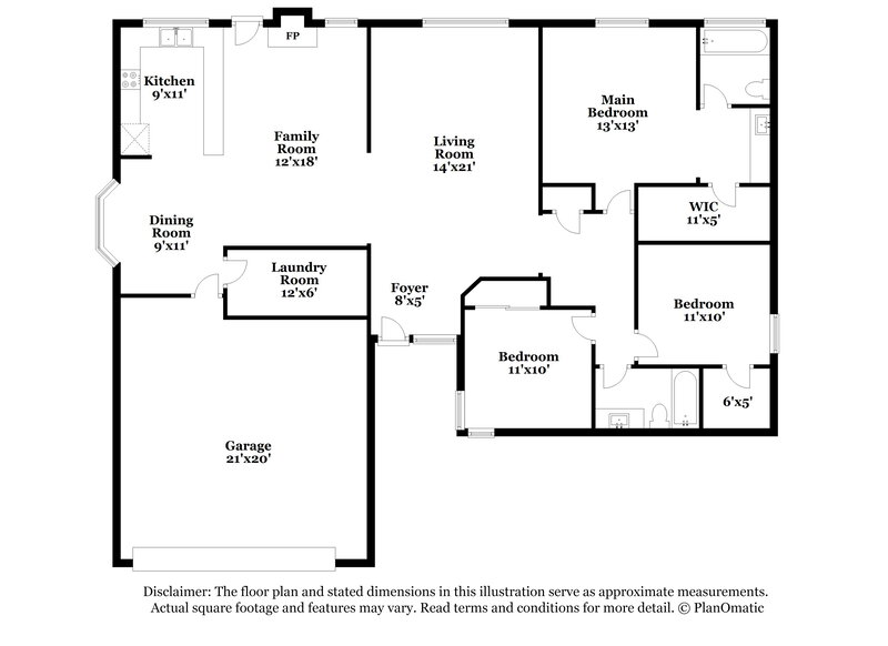 3,310/Mo, 1027 E Inca St Mesa, AZ 85203 Floor Plan View