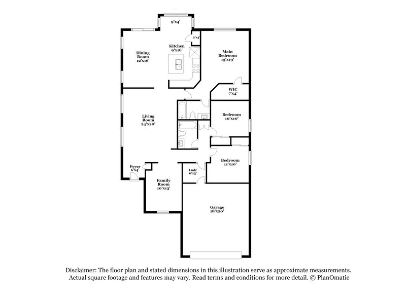 2,230/Mo, 1994 S 172nd Ln Goodyear, AZ 85338 Floor Plan View