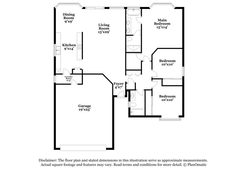 2,500/Mo, 1702 W Jupiter Way Chandler, AZ 85224 Floorplan View