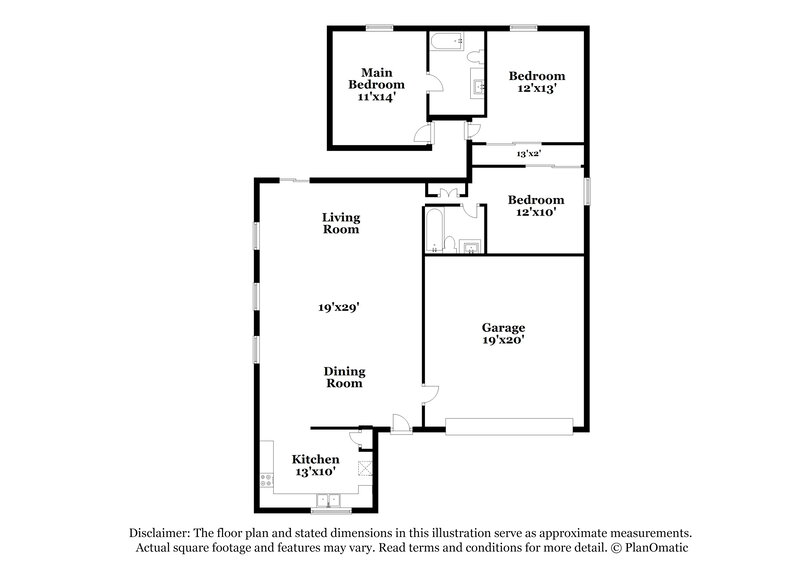 1,855/Mo, 3460 S Conestoga Rd Apache Junction, AZ 85119 Floor Plan View