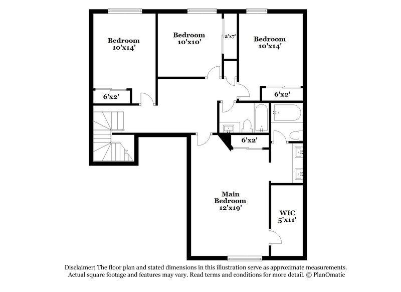 2,620/Mo, 2437 W Running Deer Trl Phoenix, AZ 85085 Floor Plan View 2