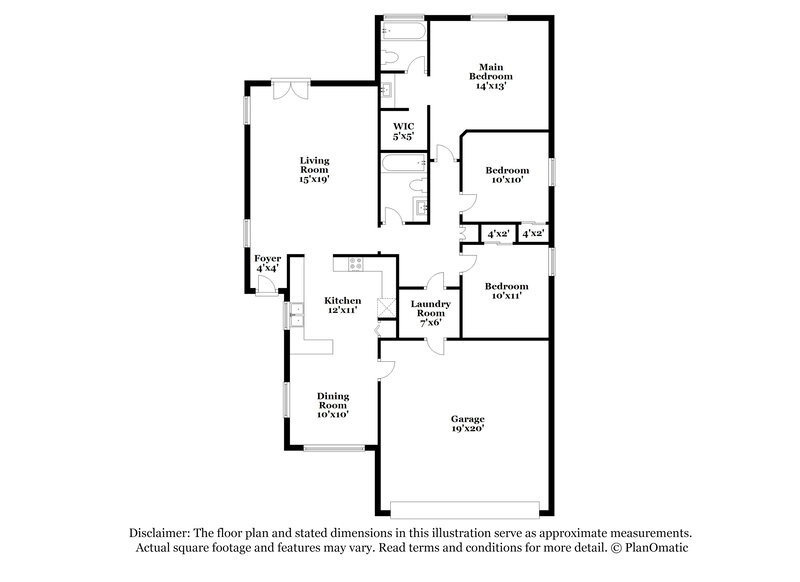 2,320/Mo, 869 E Laredo St Chandler, AZ 85225 Floor Plan View