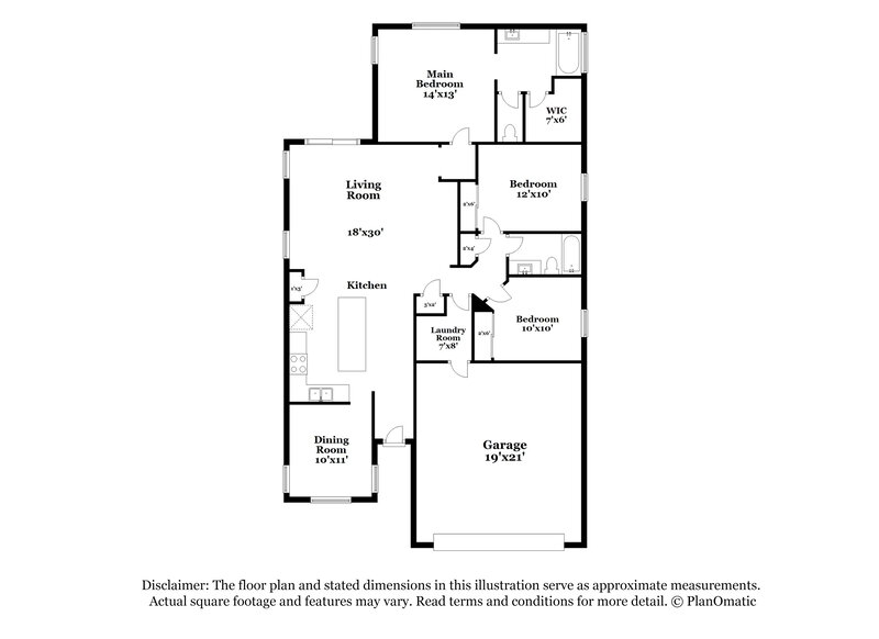 1,920/Mo, 16871 W Portland St Goodyear, AZ 85338 Floor Plan View