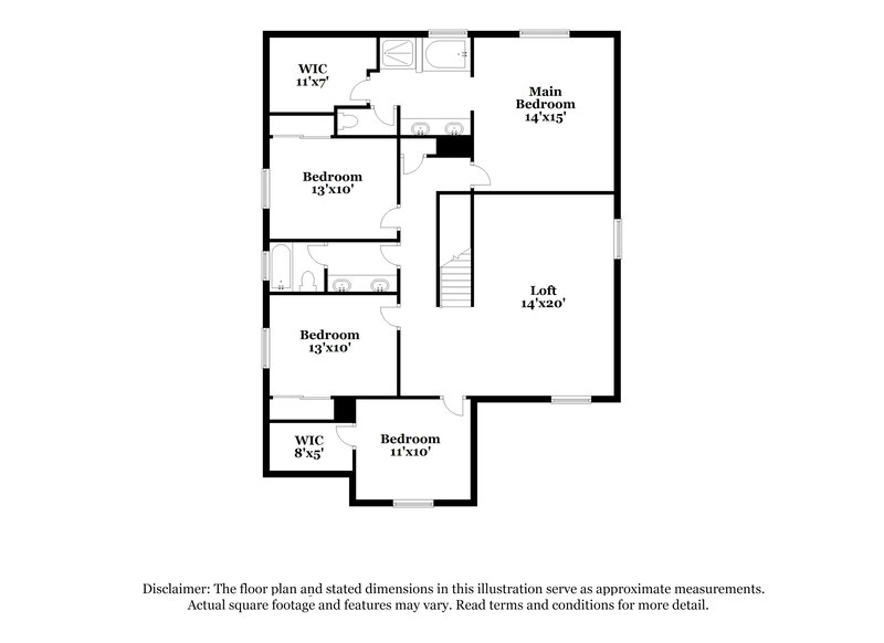 3,480/Mo, 3007 W La Salle St Phoenix, AZ 85041 Floorplan View