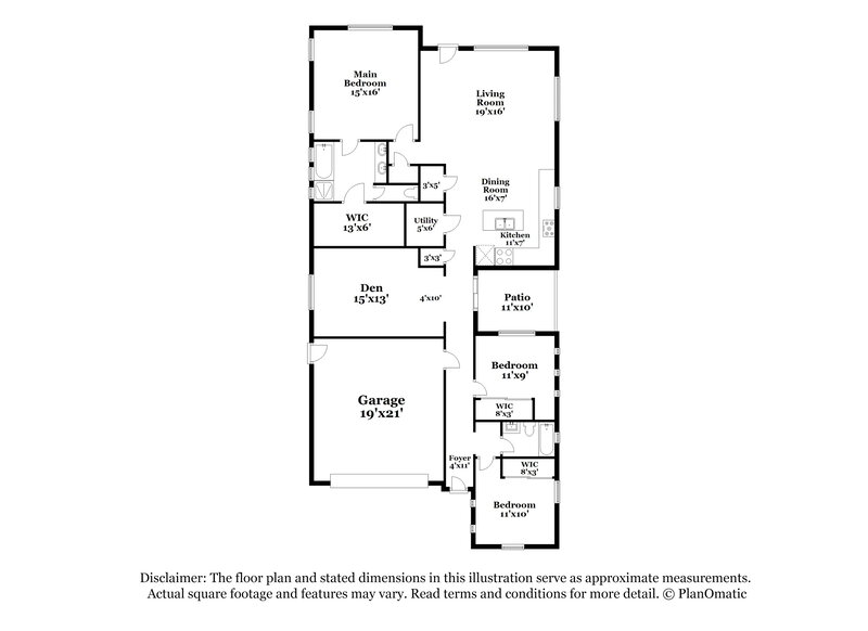 2,285/Mo, 13640 W Jesse Red Dr Peoria, AZ 85383 Floorplan View